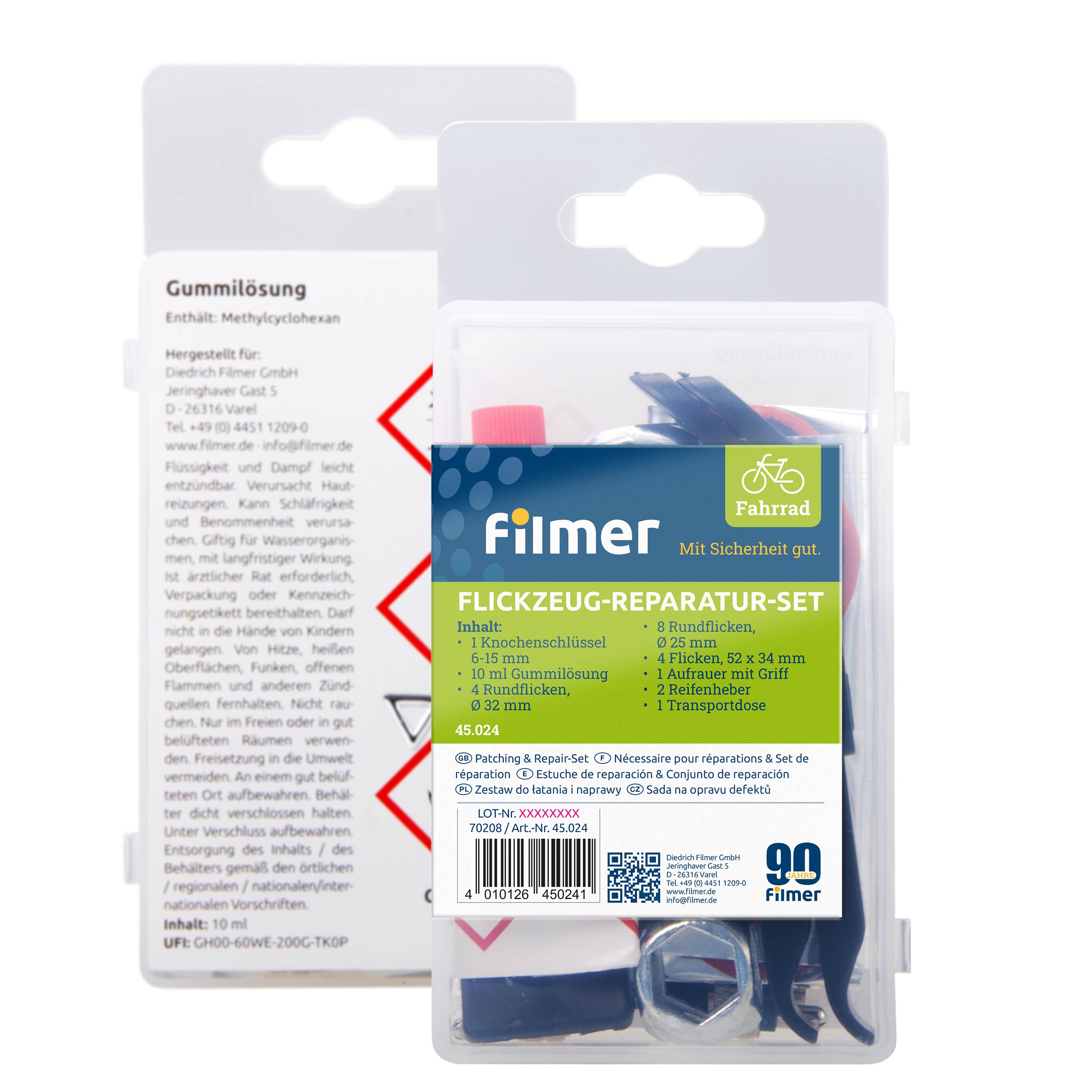 Fahrrad-Reparatur-Set, 24-tlg.