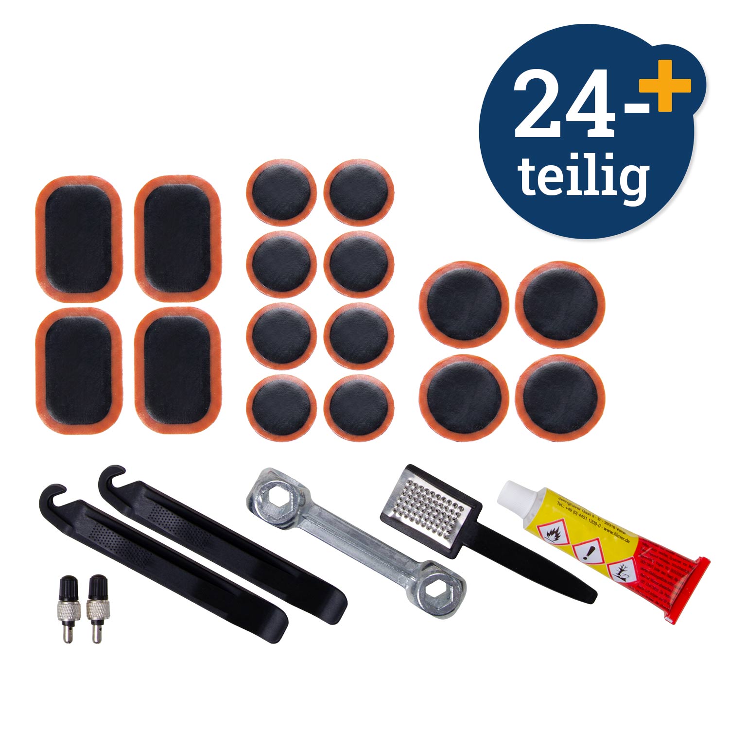 Fahrrad-Reparatur-Set, 24-tlg.