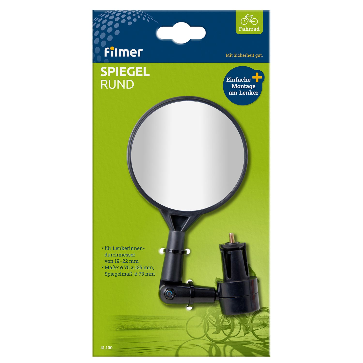 Spiegel rund für Lenkerende